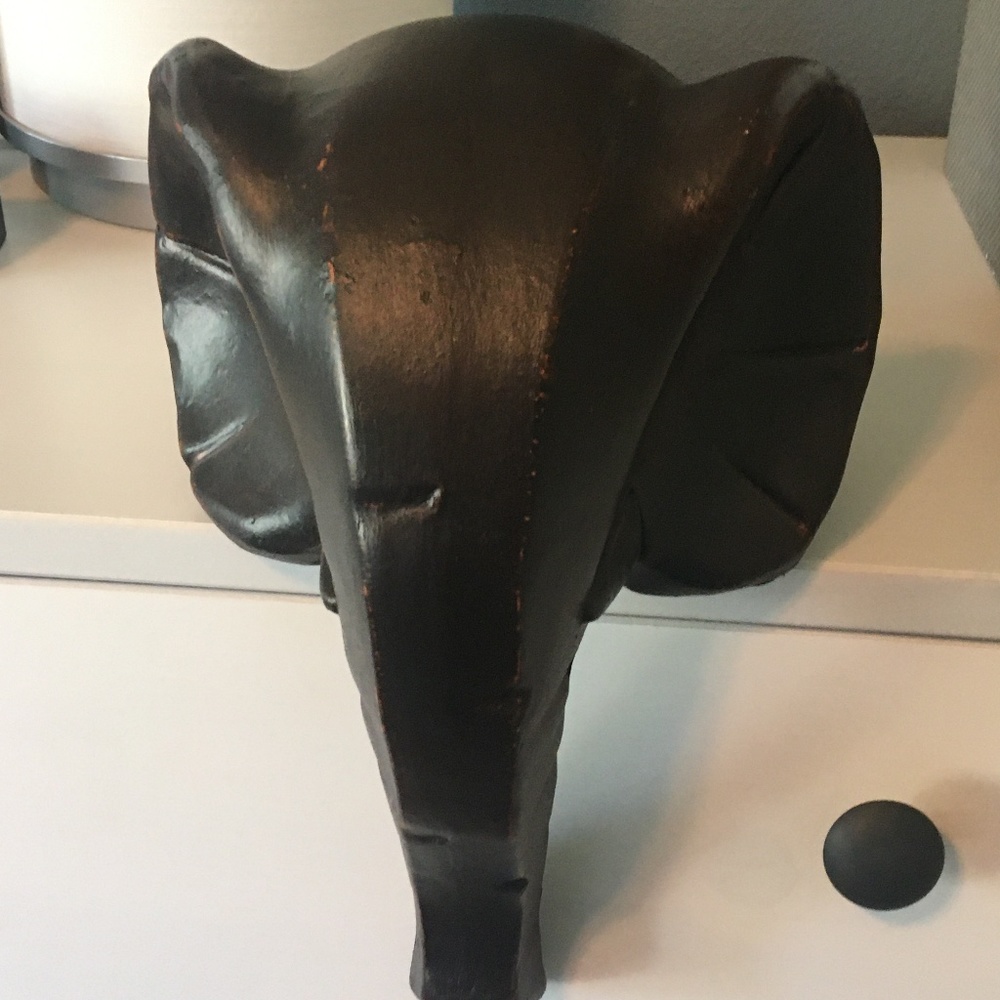 Wood Elephant Head